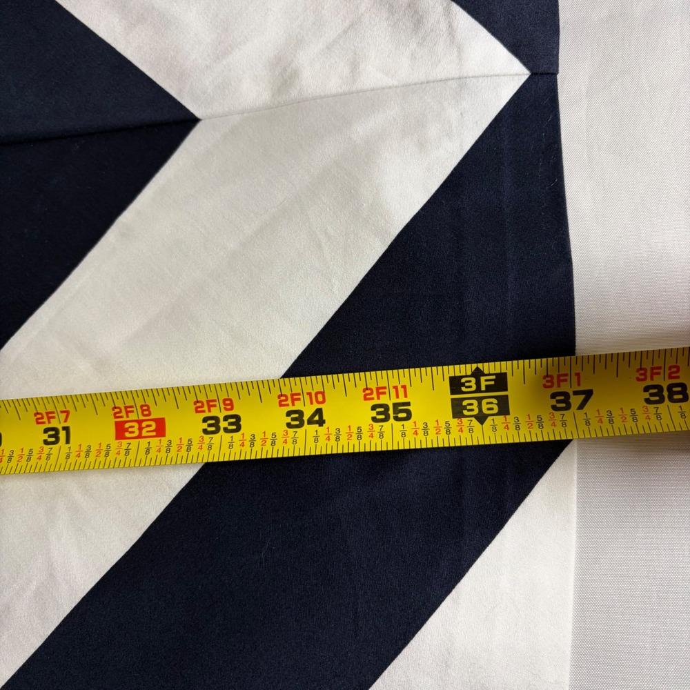 Vineyard Vines Womens Navy White Chevron Stripe V-Neck Open Back Dress Size 2 - Picture 8 of 10